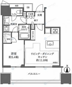 シエリアタワー南麻布　4階