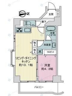 ルジェンテ・リベル上野稲荷町　405号室