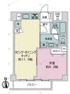 ライオンズマンション両国南　6階