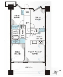 グランシティ上野　1303号室