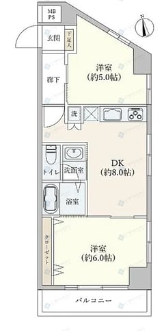 キャッスルマンション青葉台　5階
