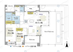 D' クラディア中野桃園　306号室