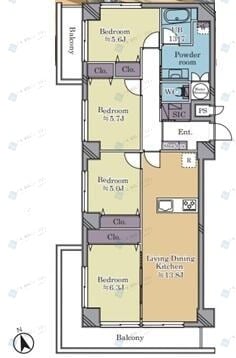 ライオンズマンション大山西町　301号室
