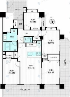 セザール第二蓮根　302号室