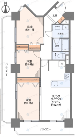 ヴィルクレール川崎タワー　1001号室