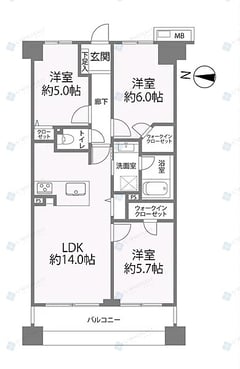 アクス御殿山　1103号室