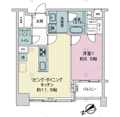 ファミール新宿グランスイートタワー　4階