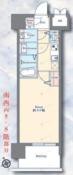 グランド・ガーラ銀座　817号室