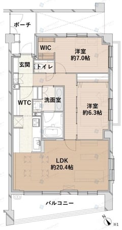 パークハウス代々木上原　3階