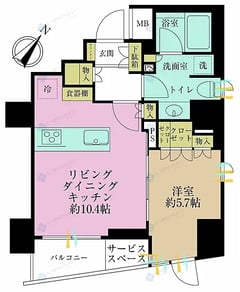 ジオ元赤坂　402号室