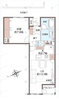 プラウドジェム市ヶ谷　402号室